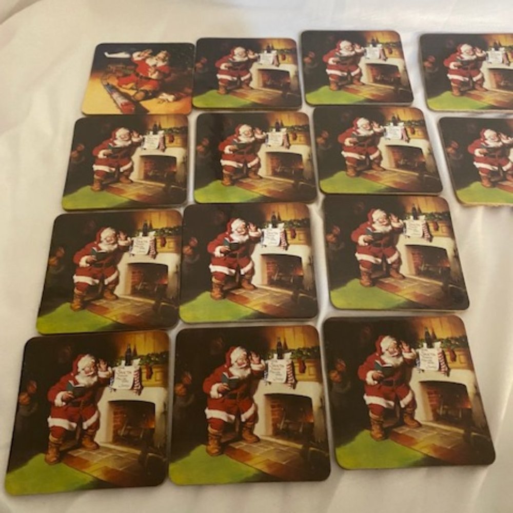 Set of 14 Coca Cola Cork Coasters